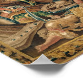 Die Schlacht von Arbelles im Jahr 33 v. Chr., Aubu Poster (Ecke)