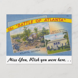 Die Schlacht von Atlanta Postkarte
