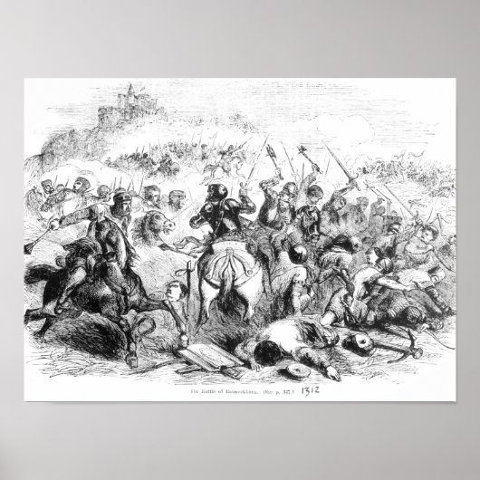 Die Schlacht von Bannockburn im Jahr 1314 Poster (Vorne)