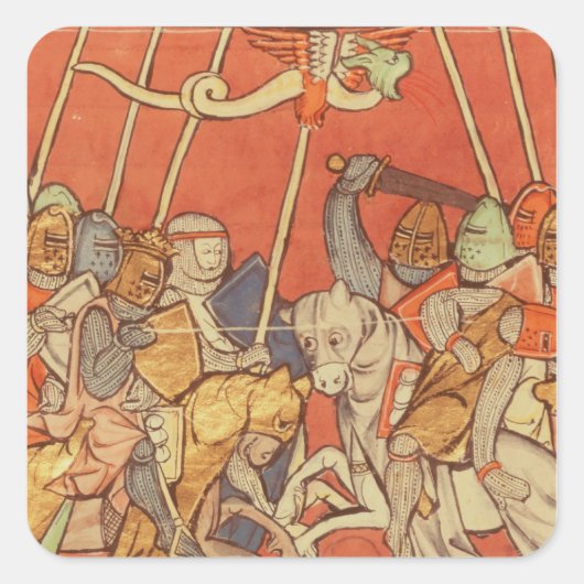 Die Schlacht von Bedigran Quadratischer Aufkleber (Vorderseite)