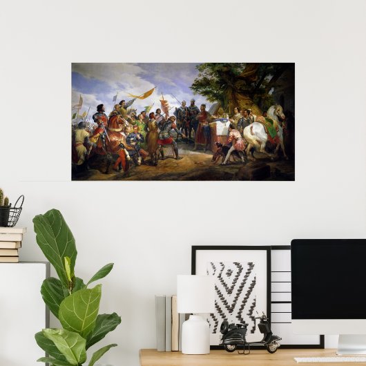 Die Schlacht von Bouvines, 27. Juli 1214, 1827 Poster (Heimbüro)