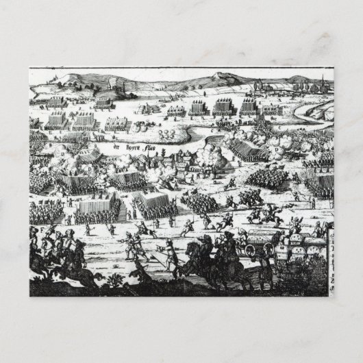 Die Schlacht von Boyne, c.1690 Postkarte (Vorderseite)