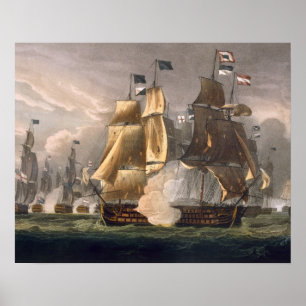 Die Schlacht von Cape St. Vincent, 14. Februar 179 Poster