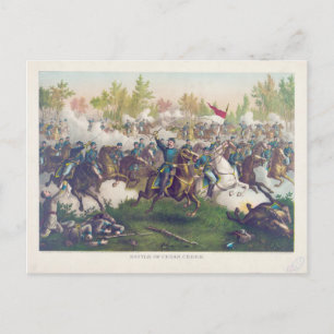 Die Schlacht von Cedar Creek im Zivilen Krieg 1864 Postkarte