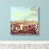 Die Schlacht von Fontenoy am 11. Mai 1745 Leinwanddruck (Insitu (Holzboden))
