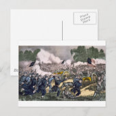 Die Schlacht von Gettysburg, Pa. 3. Juli 1863 Postkarte (Vorne/Hinten)