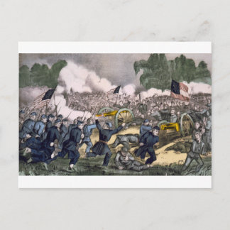 Die Schlacht von Gettysburg, Pa. 3. Juli 1863 Postkarte