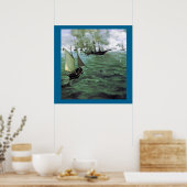 Die Schlacht von Kearsarge und Alabama Poster (Küche)