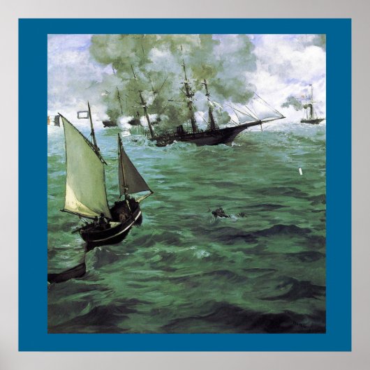 Die Schlacht von Kearsarge und Alabama Poster (Vorne)