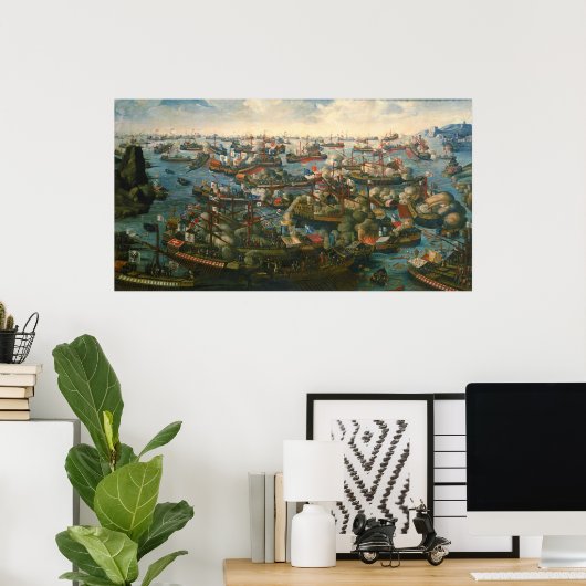 Die Schlacht von Lepanto durch Yogesh Brahmbhatt Poster (Heimbüro)