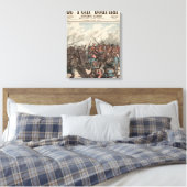 Die Schlacht von Manipur Leinwanddruck (Insitu (Schlafzimmer))