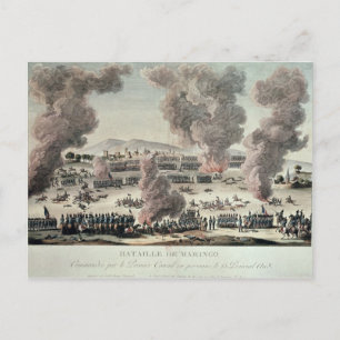 Die Schlacht von Marengo Postkarte