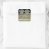 Die Schlacht von Marignano Quadratischer Aufkleber (Tasche)