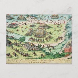 Die Schlacht von Monkontur, 3. Oktober 1569 Postkarte