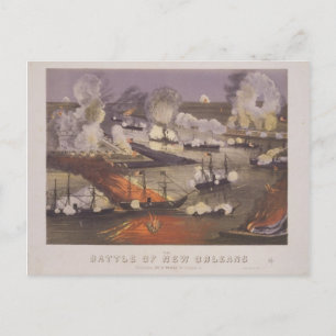 Die Schlacht von New Orleans durch Thomas S. Sincl Postkarte