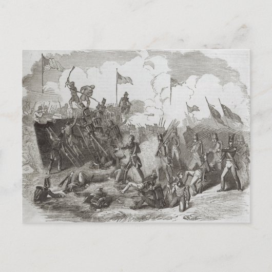 Die Schlacht von New Orleans Postkarte (Vorderseite)