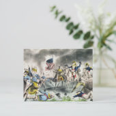 Die Schlacht von New Orleans, Pub.Nathaniel Currie Postkarte (Stehend Vorderseite)