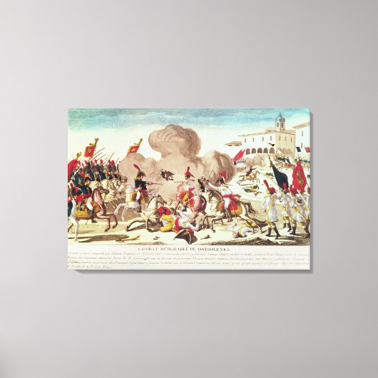 Die Schlacht von Ostrolenka Leinwanddruck (Vorderseite)