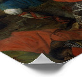 Die Schlacht von Poitiers, gewonnen von Charles Ma Poster (Ecke)