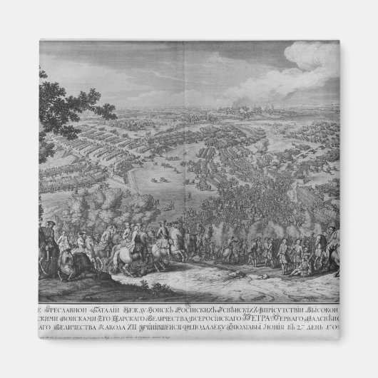 Die Schlacht von Poltava Magnet (Vorne)