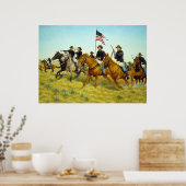 Die Schlacht von Prairie Dog Creek von Ralph Heinz Poster (Küche)