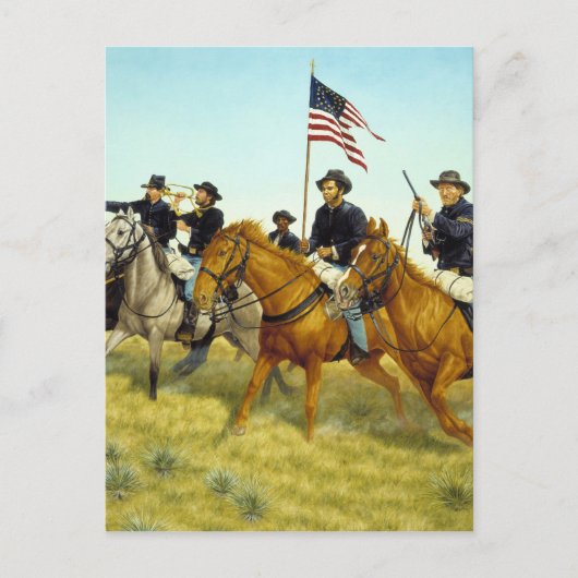 Die Schlacht von Prairie Dog Creek von Ralph Heinz Postkarte (Vorderseite)