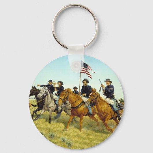 Die Schlacht von Prairie Dog Creek von Ralph Heinz Schlüsselanhänger (Vorderseite)