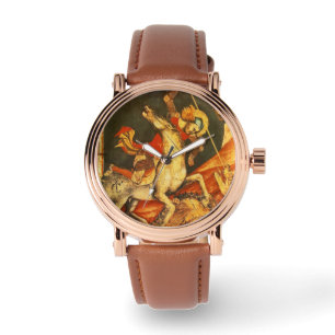 Die Schlacht von Saint George mit dem Drachen Armbanduhr