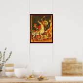 Die Schlacht von Saint George mit dem Drachen Poster (Küche)