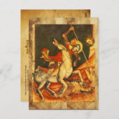 Die Schlacht von Saint George mit dem Drachen Postkarte (Vorne/Hinten)