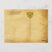 Die Schlacht von Saint George mit dem Drachen Postkarte (Rückseite)