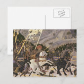 Die Schlacht von San Romano, c.1438-40 Postkarte (Vorne/Hinten)