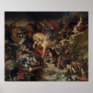 Die Schlacht von Taillebourg, 21. Juli 1242, 1837 Poster