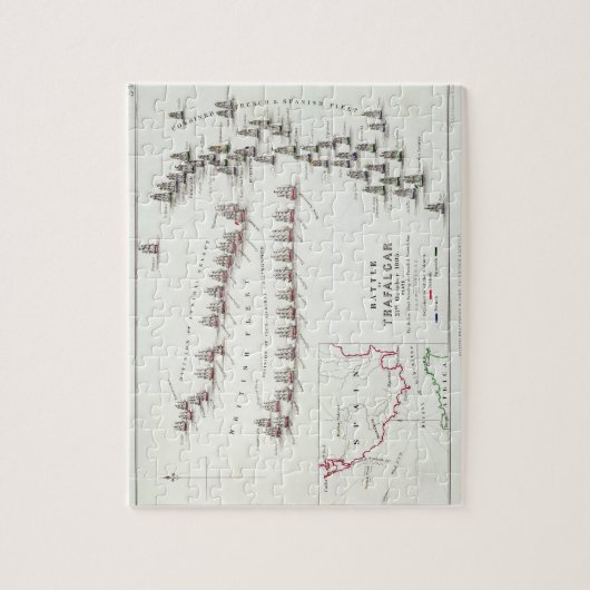 Die Schlacht von Trafalgar am 21. Oktober 1805 das Puzzle (Vertikal)