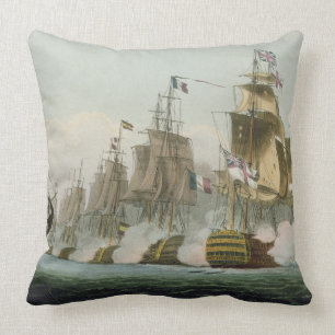 Die Schlacht von Trafalgar am 21. Oktober 1805 Kissen