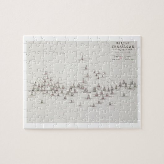 Die Schlacht von Trafalgar am 21. Oktober 1805 Puzzle (Horizontal)