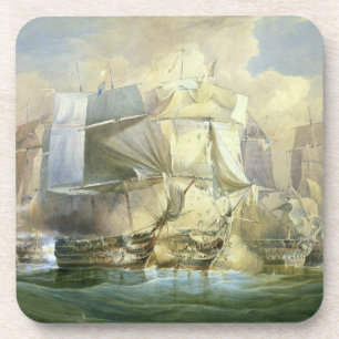 Die Schlacht von Trafalgar, der Anfang des Acti Untersetzer