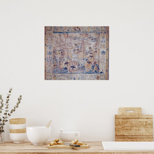 Die Schlacht von Tunis oder Lepanto Poster (Küche)