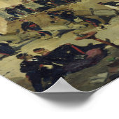 Die Schlacht von Villejuif, Belagerung von Paris,  Poster (Ecke)