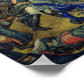 Die Schlacht von Waterloo 1815, 1831 Poster (Ecke)