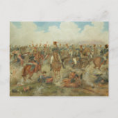 Die Schlacht von Waterloo am 18. Juni 1815 (w/c au Postkarte (Vorderseite)