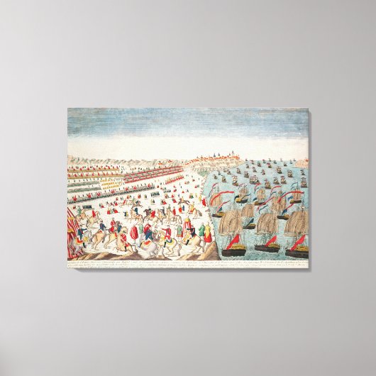 Die Schlacht von Yorktown, 19. Oktober 1781 Leinwanddruck (Vorderseite)