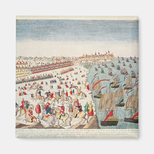 Die Schlacht von Yorktown, 19. Oktober 1781 Magnet (Vorne)