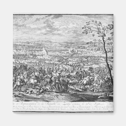 Die Schlacht von Zenta, 1697 Magnet (Vorne)