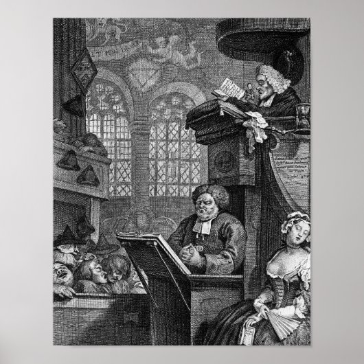 Die schlafende Gemeinde, 1736 Poster (Vorne)