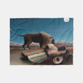 Die schlafende Sinti und Roma, Henri Rousseau Fleecedecke (Vorderseite (Horizontal))