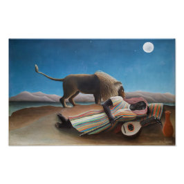 Die schlafende Sinti und Roma | Henri Rousseau | Fotodruck