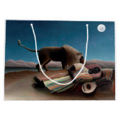 Die schlafende Sinti und Roma, Henri Rousseau Große Geschenktüte (Rückseite)