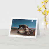 Die schlafende Sinti und Roma, Henri Rousseau Karte (Gelbe Blume)