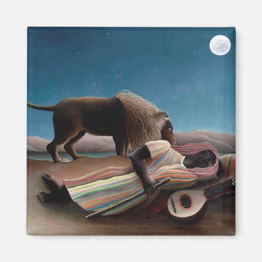 Die schlafende Sinti und Roma, Henri Rousseau Magnet (Vorne)